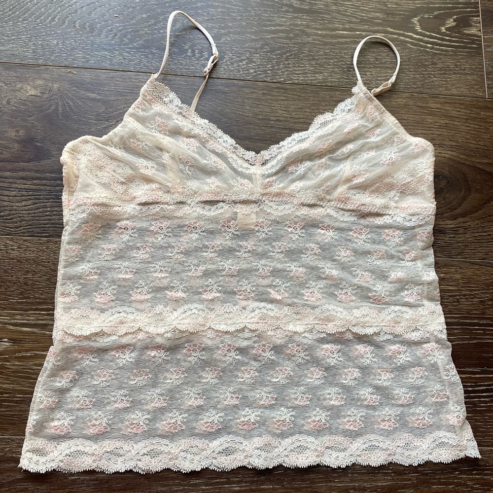 BANANA REPUBLIC floral lace camisole